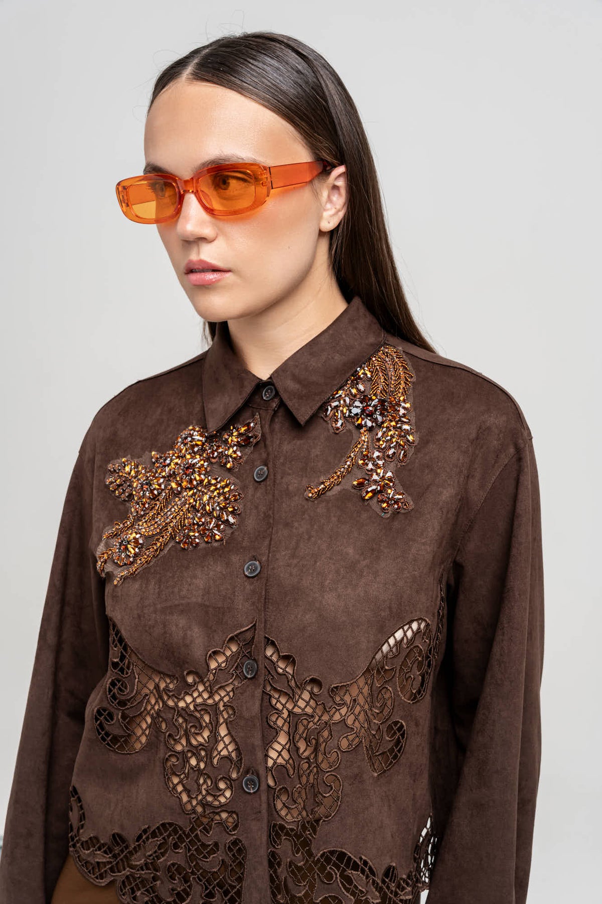 Camicia Gemma Marrone - Spazio22