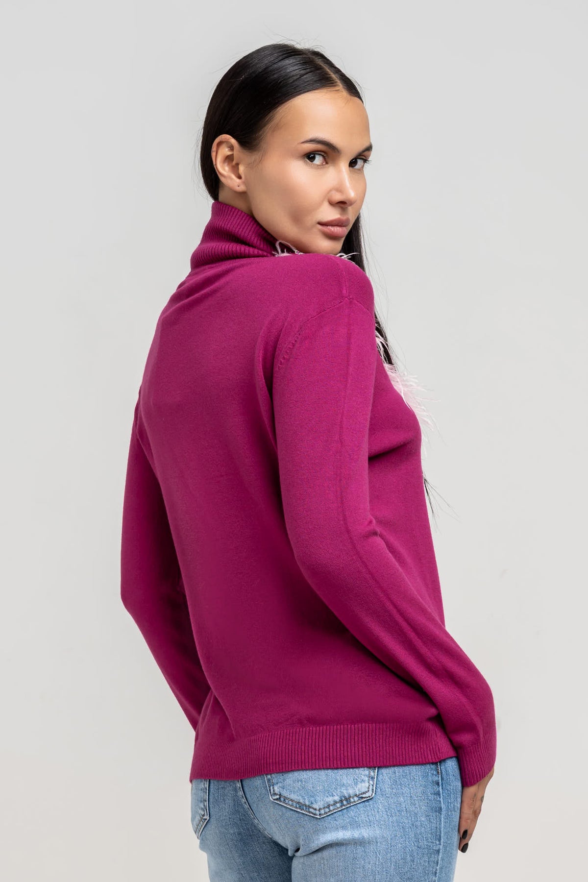 Maglia Collo Alto Devon Viola