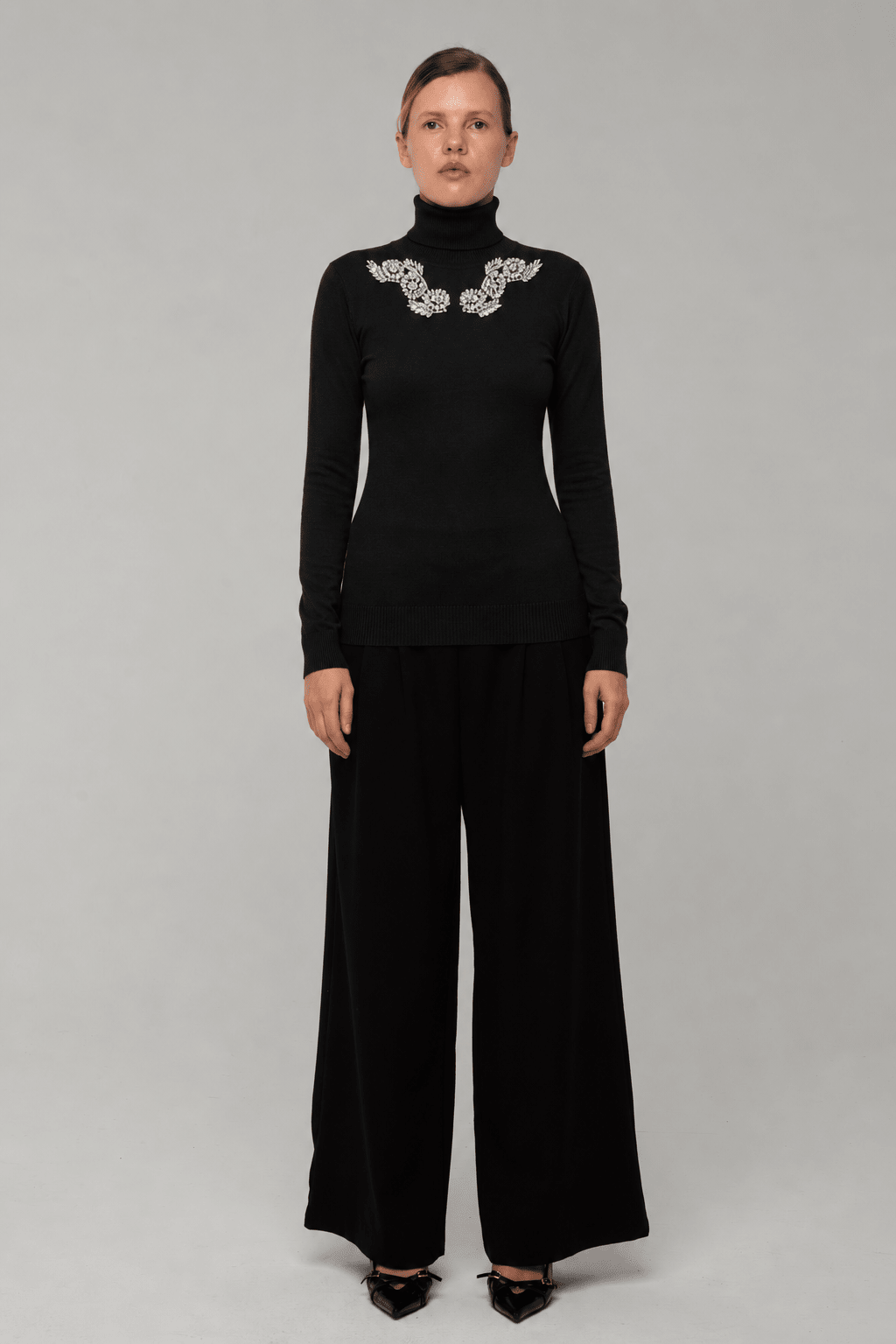 Maglia ColloAlto Tatiana Nera - spazio ventidue