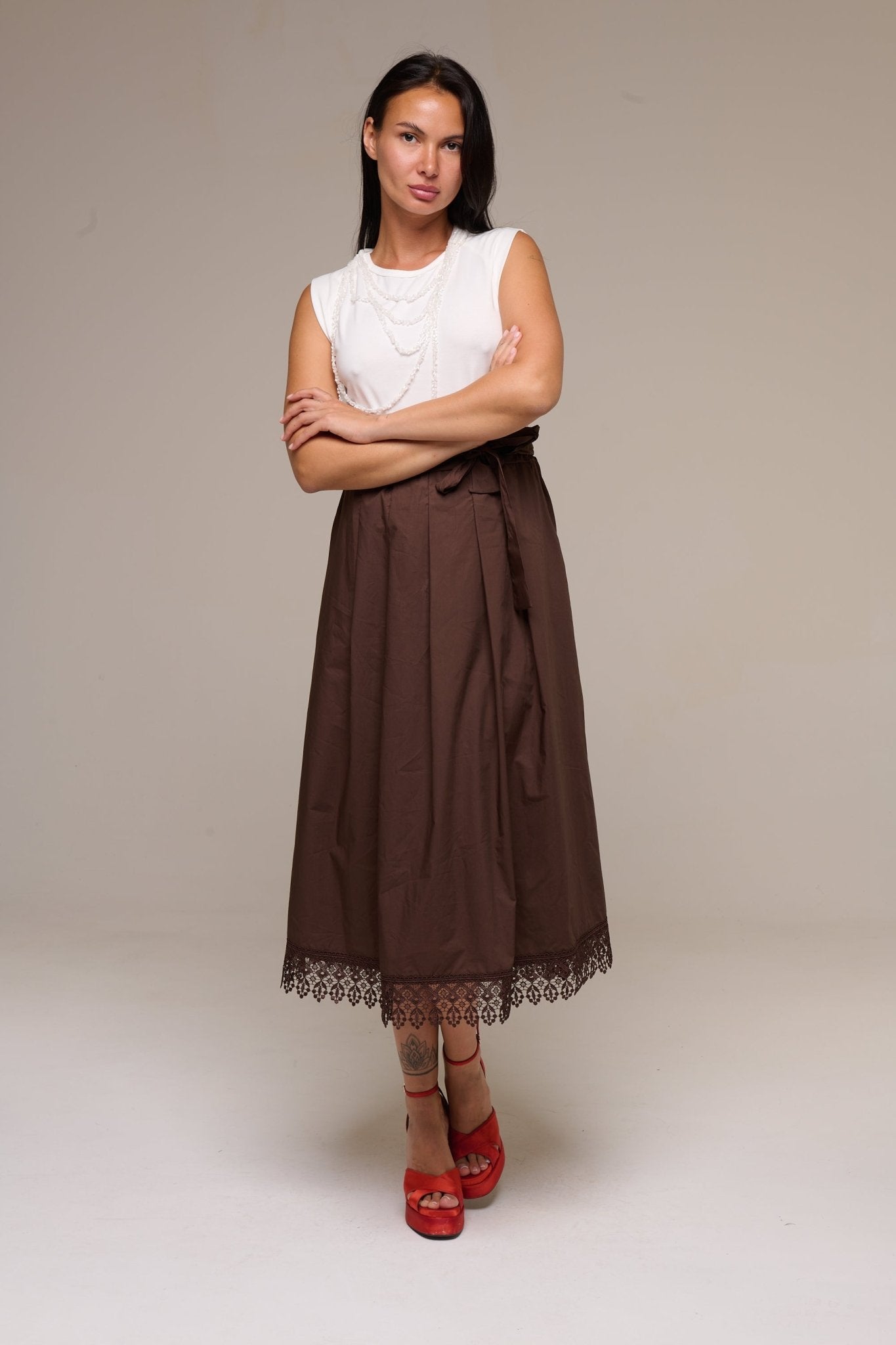 Dress Myna Marrone - 22 Spazio Boutique
