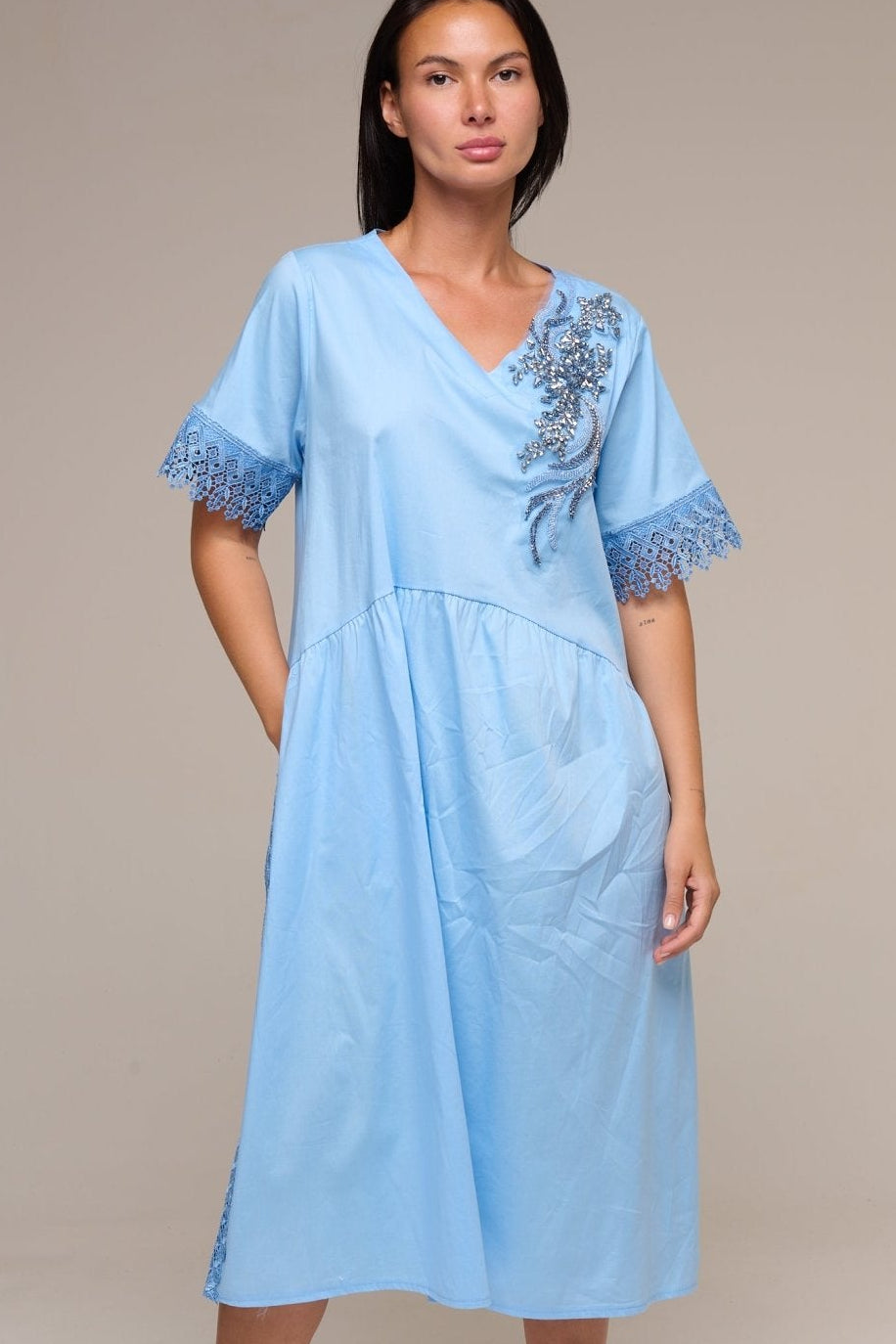 Abito Celeste Ryna - 22 Spazio Boutique