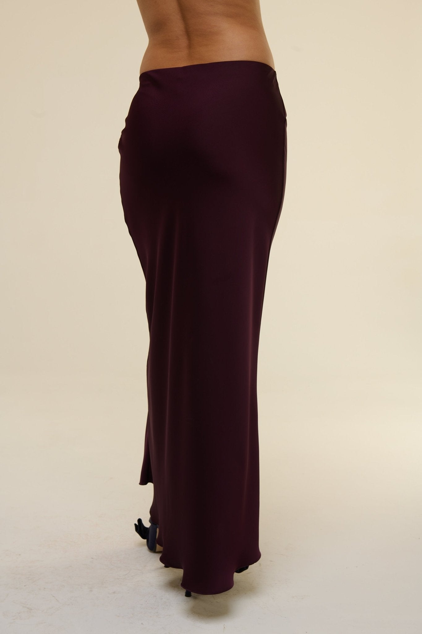Gonna Satin Prugna - 22 Spazio Boutique