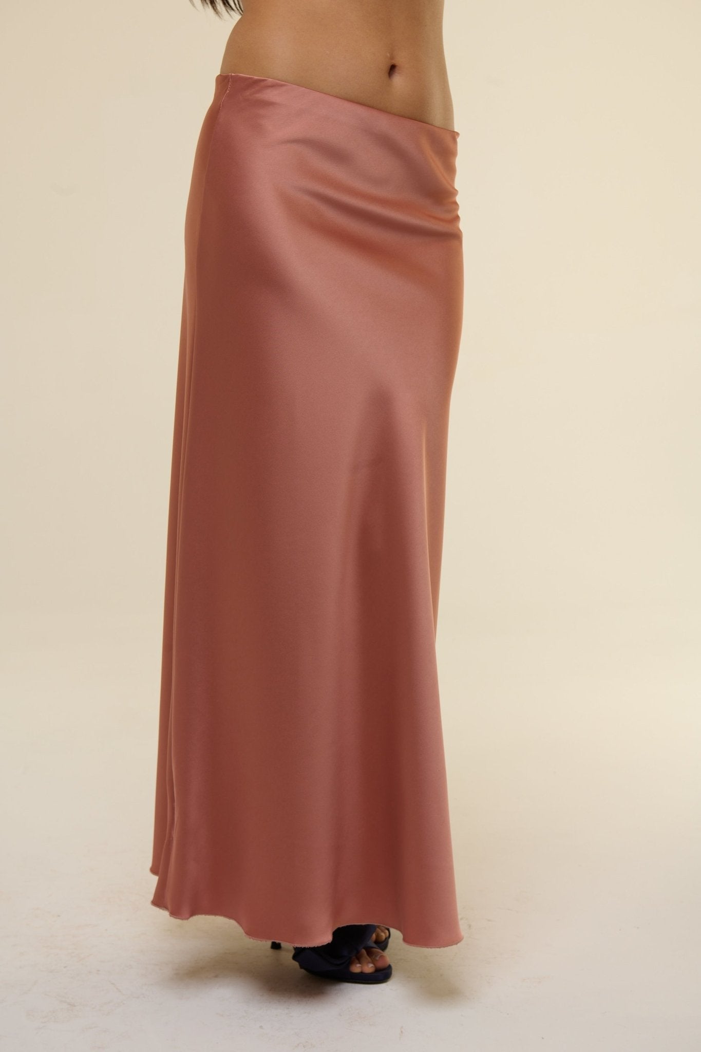 Gonna Satin Rosa - 22 Spazio Boutique