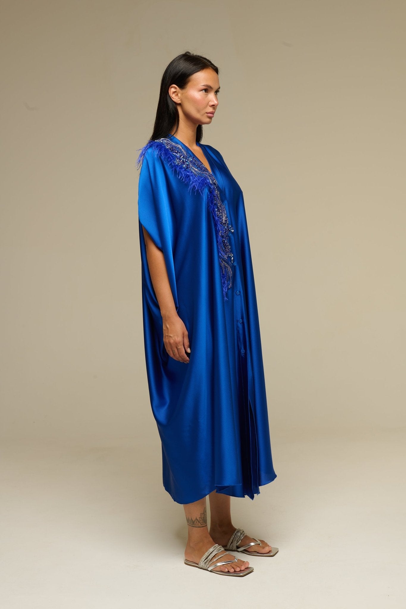 Caftano Blu Shine - 22 Spazio Boutique