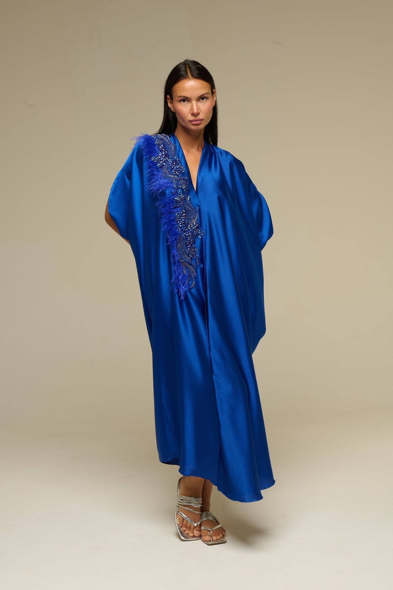 Caftano Blu Shine - 22 Spazio Boutique