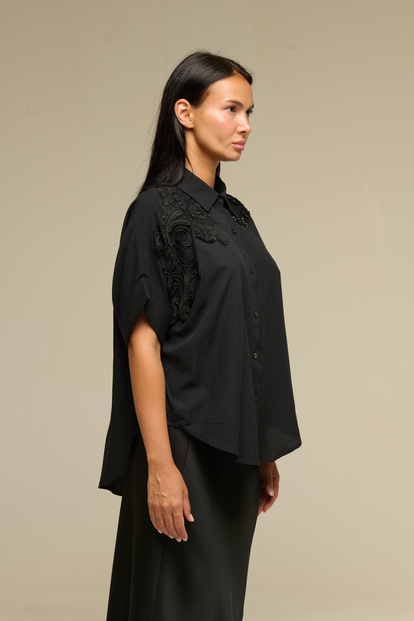 Camicia Nera Shelby - 22 Spazio Boutique