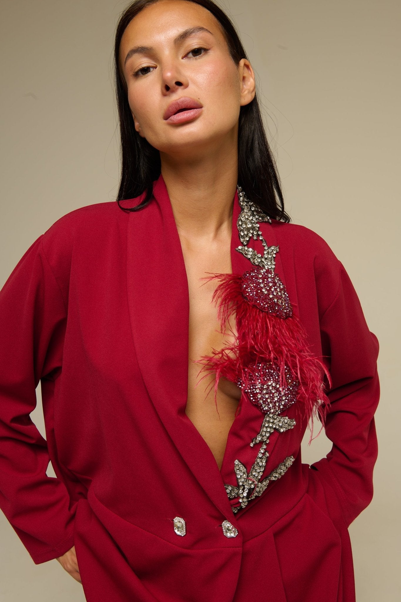 Giacca Rosso Lottye - 22 Spazio Boutique