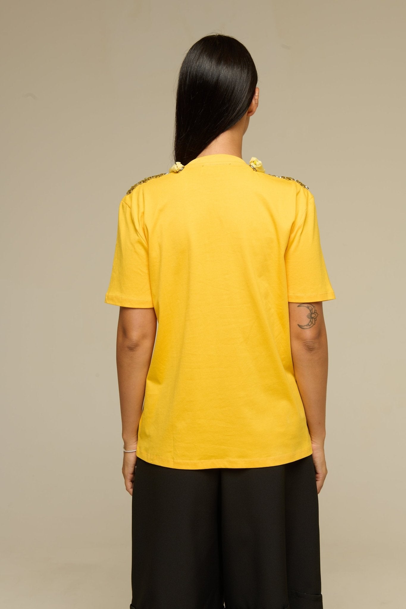 T-Shirt Gialla Coral - 22 Spazio Boutique
