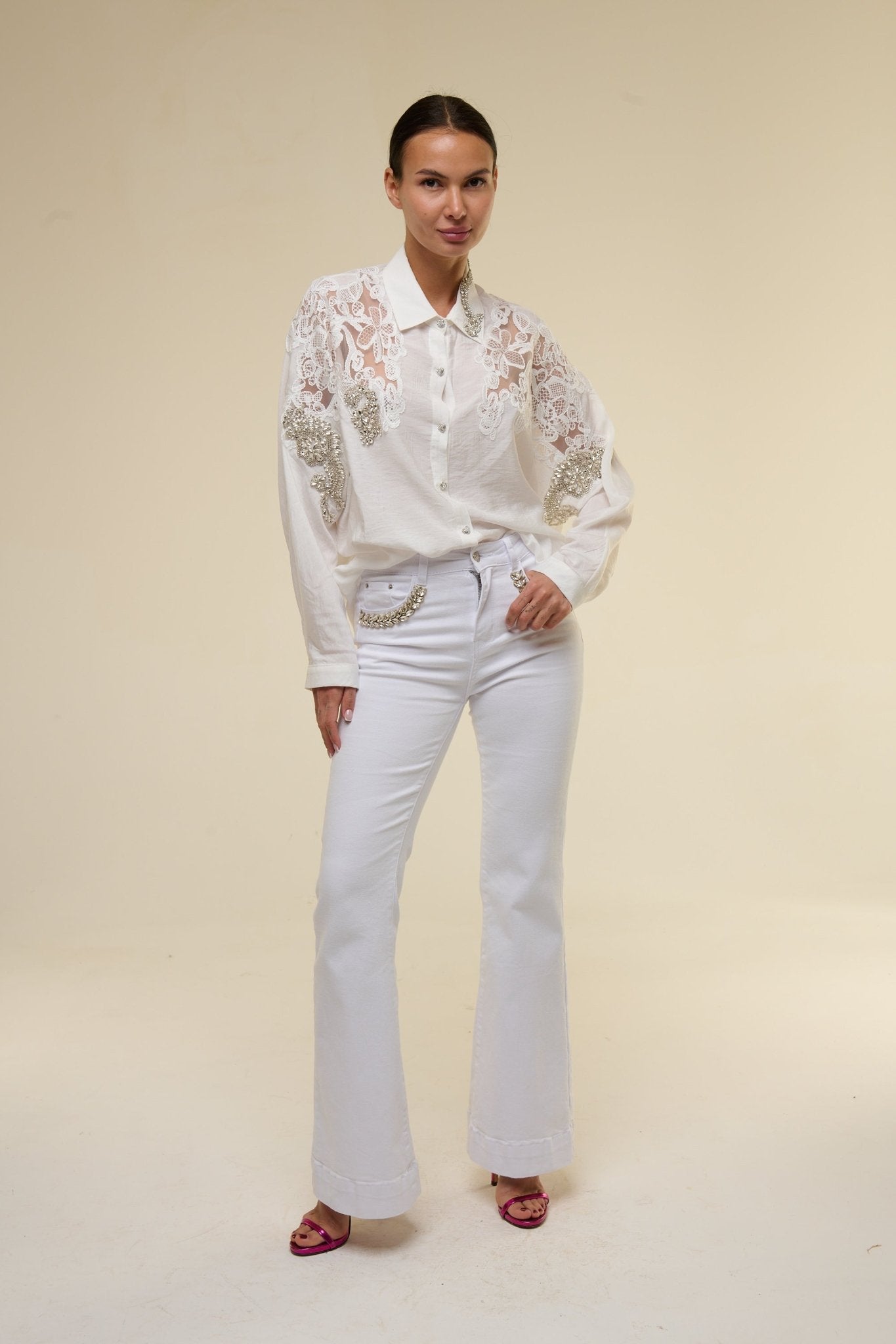 Jeans Pure White - 22 Spazio Boutique