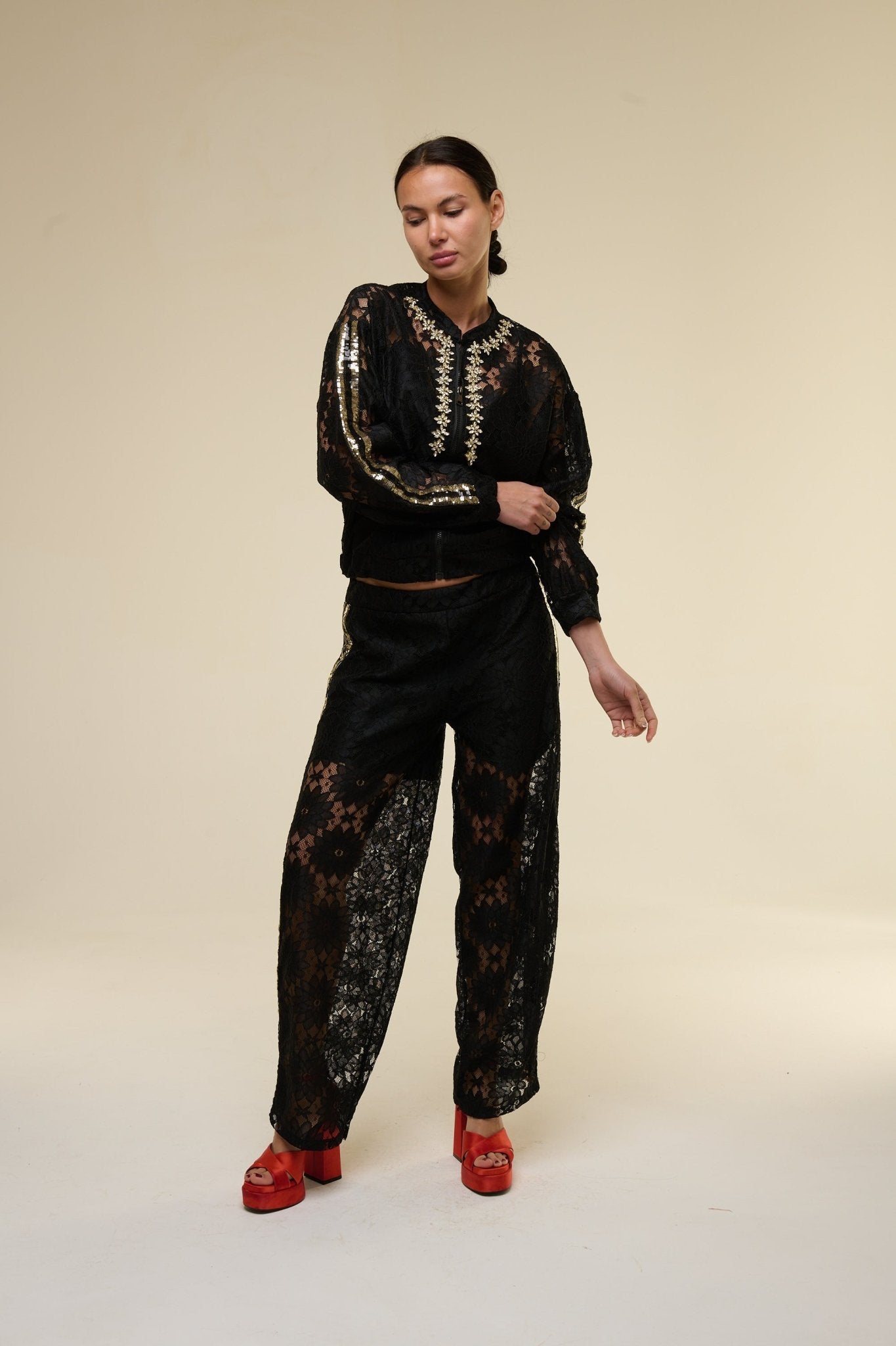 Tuta Pizzo Nero Kiara - 22 Spazio Boutique