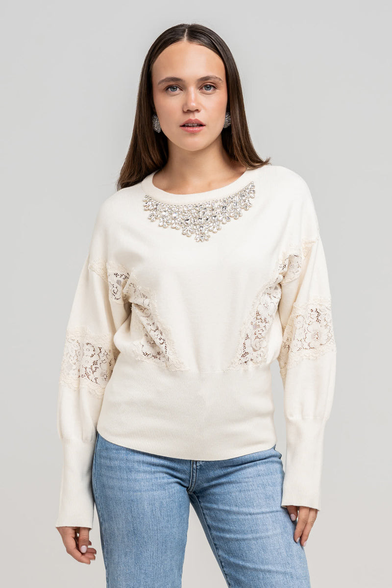 Maglia Avril Panna - Spazio22