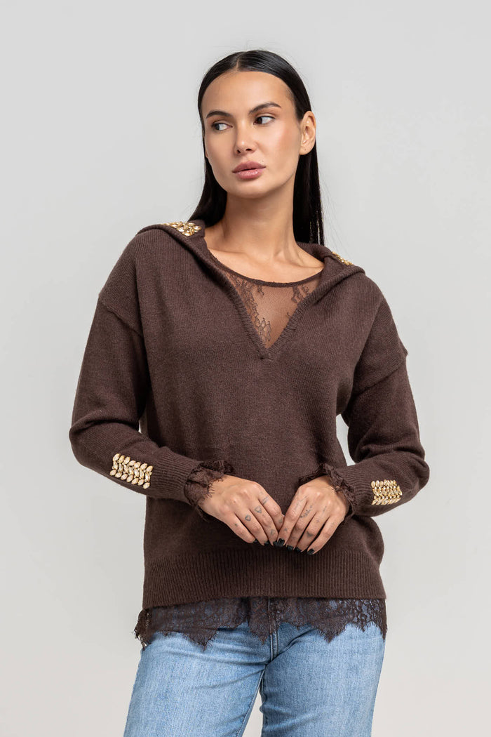 Maglia Belynda Marrone