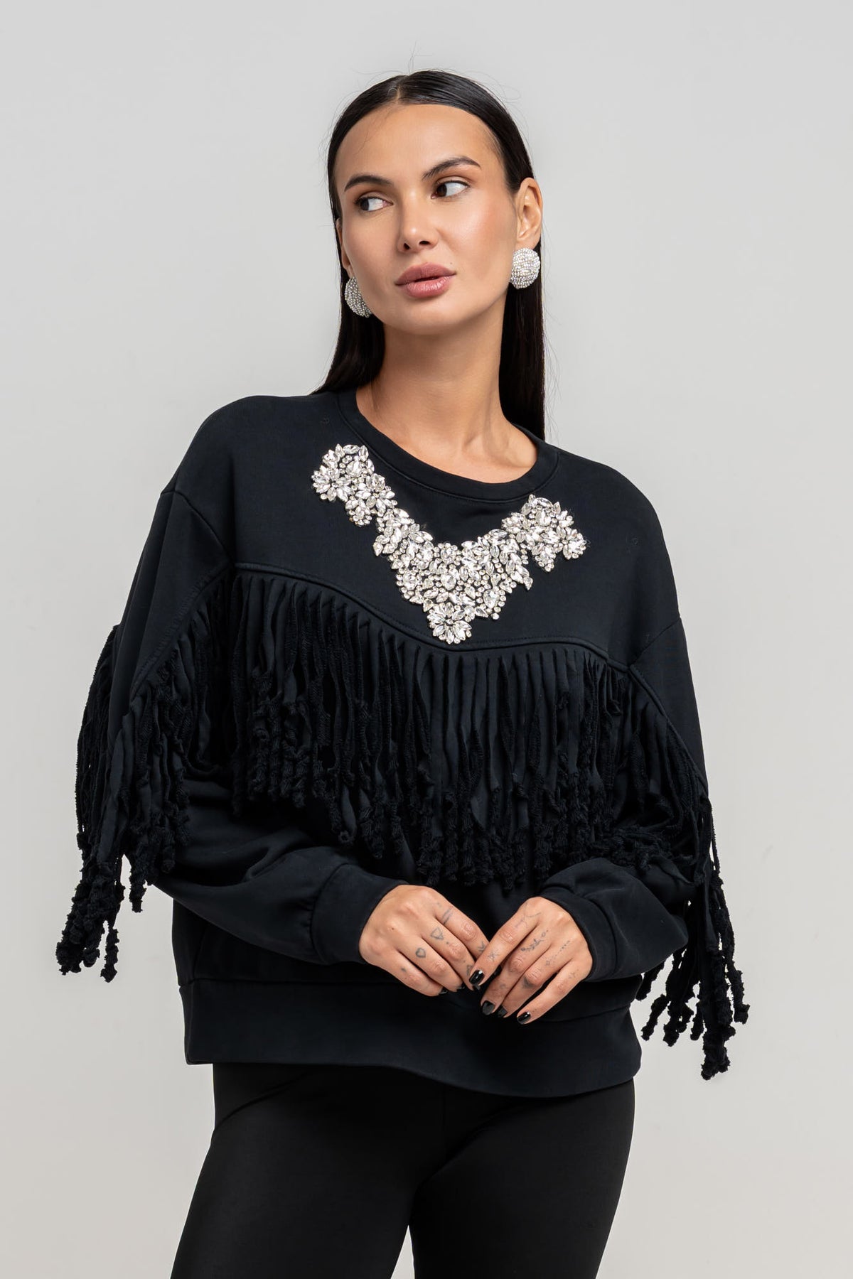 Maglia Frangia Nera