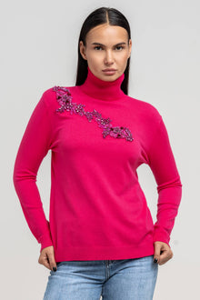 Maglia Collo Alto Nina Rosa