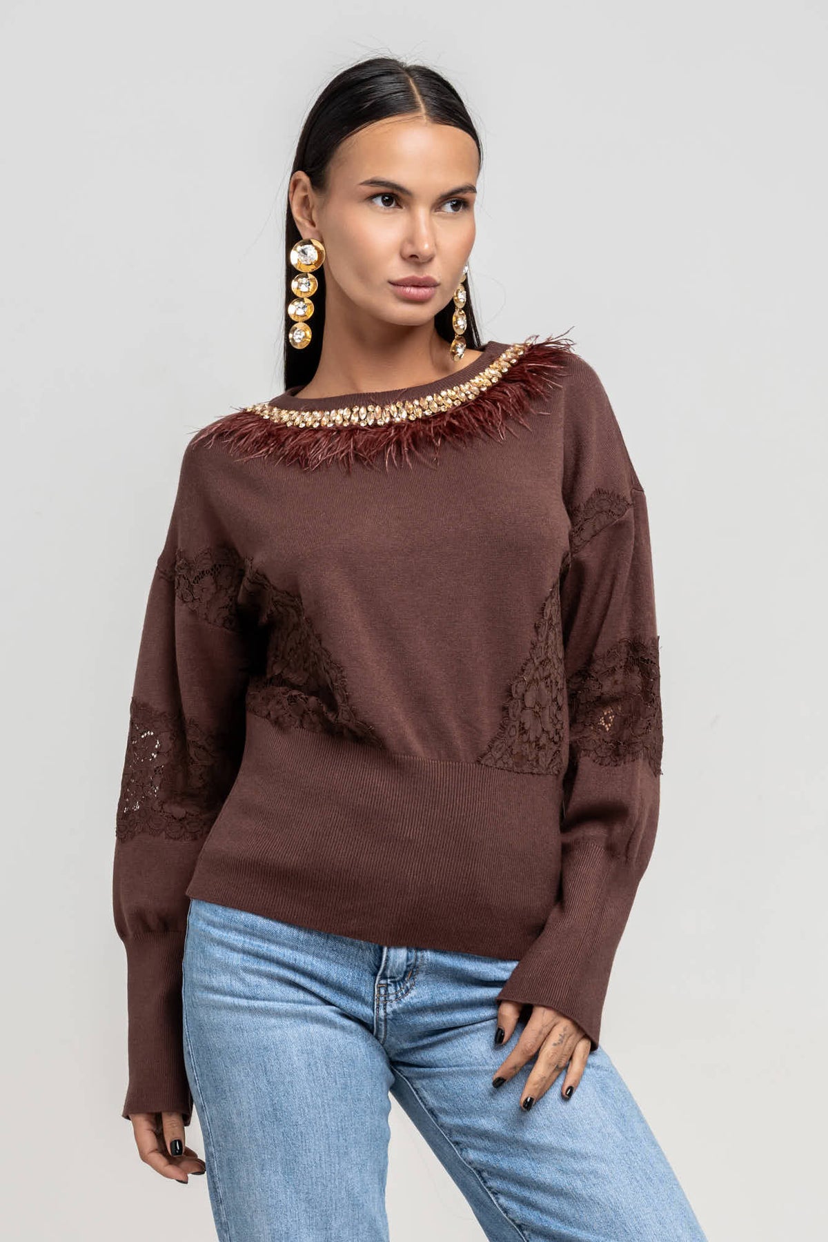 Maglia Amalia Marrone