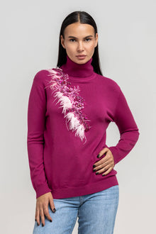 Maglia Collo Alto Devon Viola