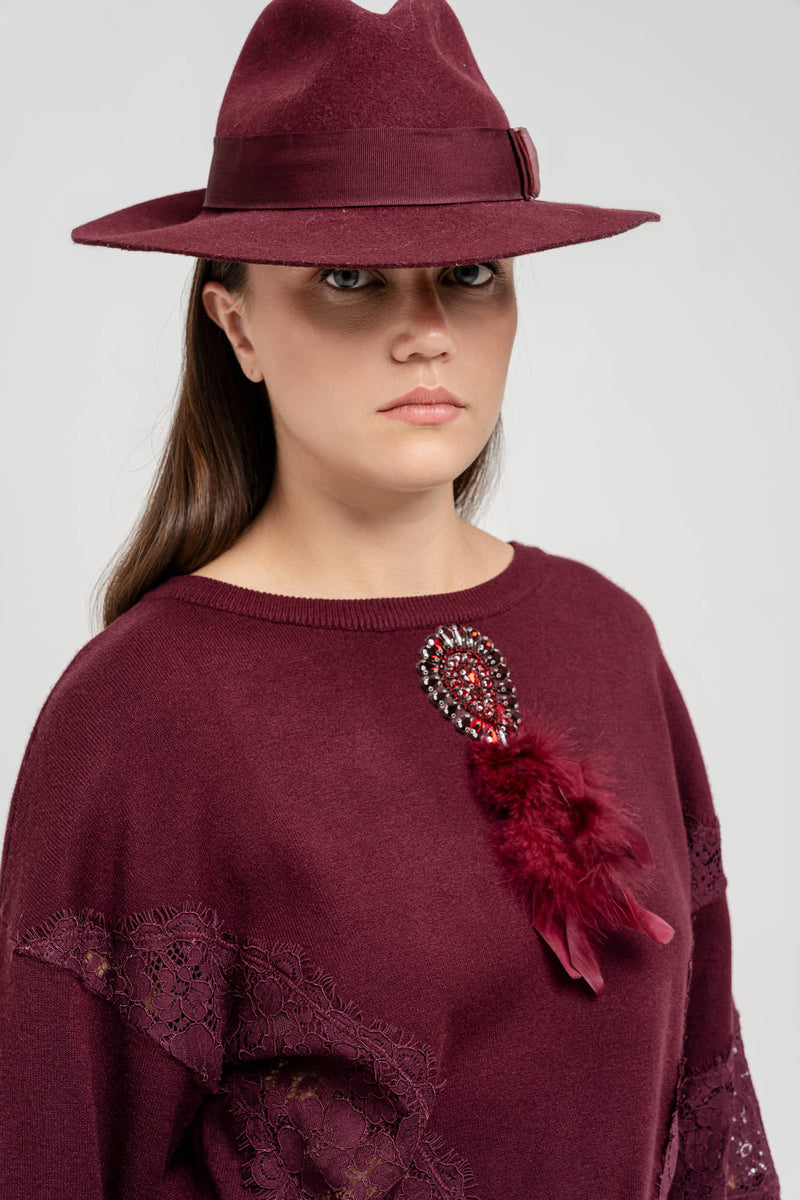 Maglia Karin Bordeaux - Spazio22
