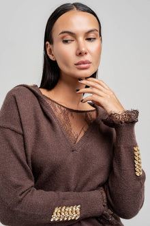 Maglia Belynda Marrone