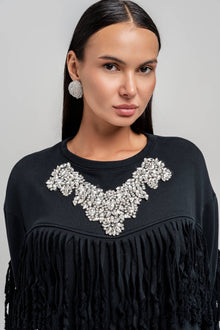 Maglia Frangia Nera