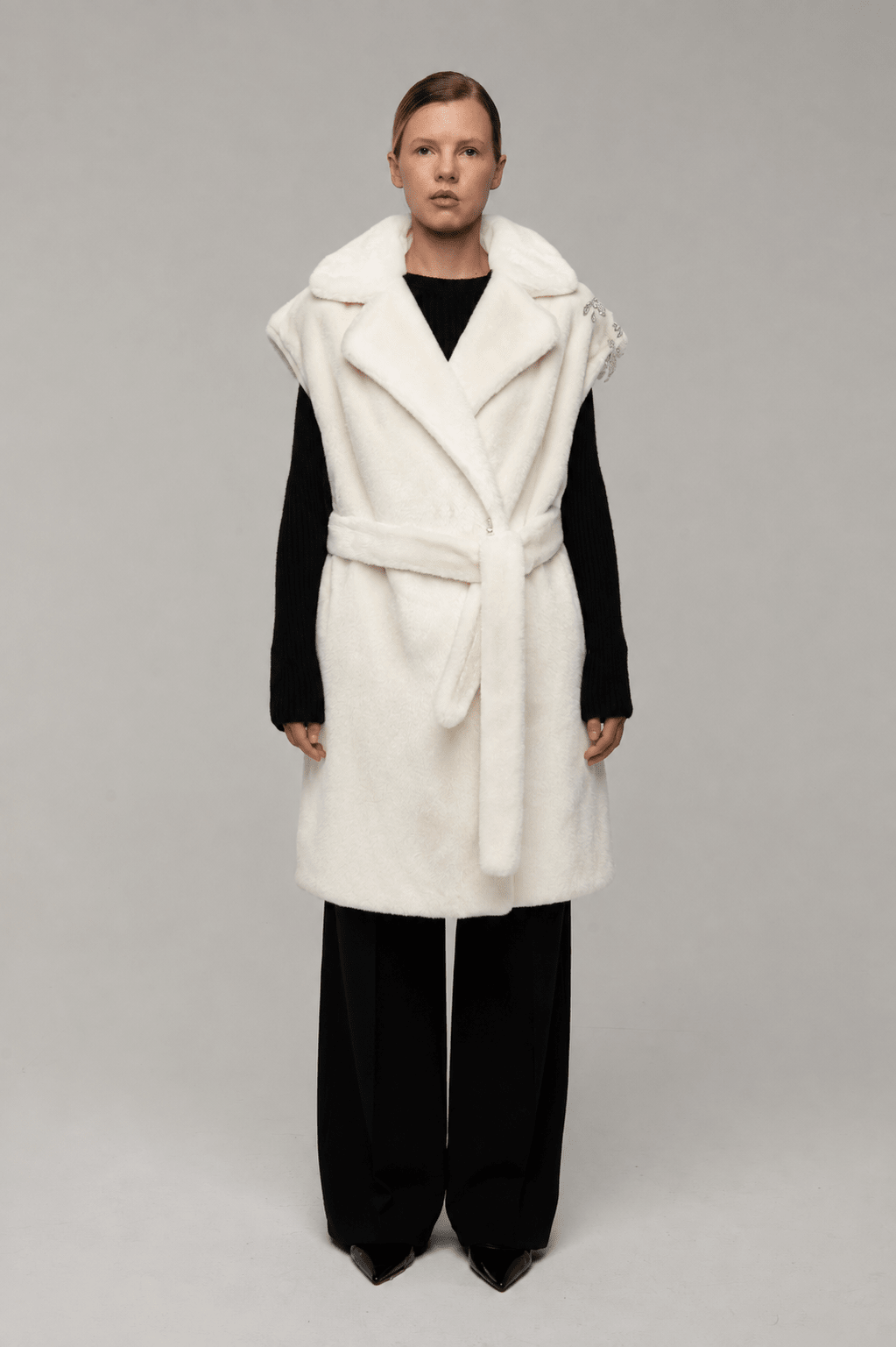 Cappotto Pelliccia Livia Bianco - spazio ventidue