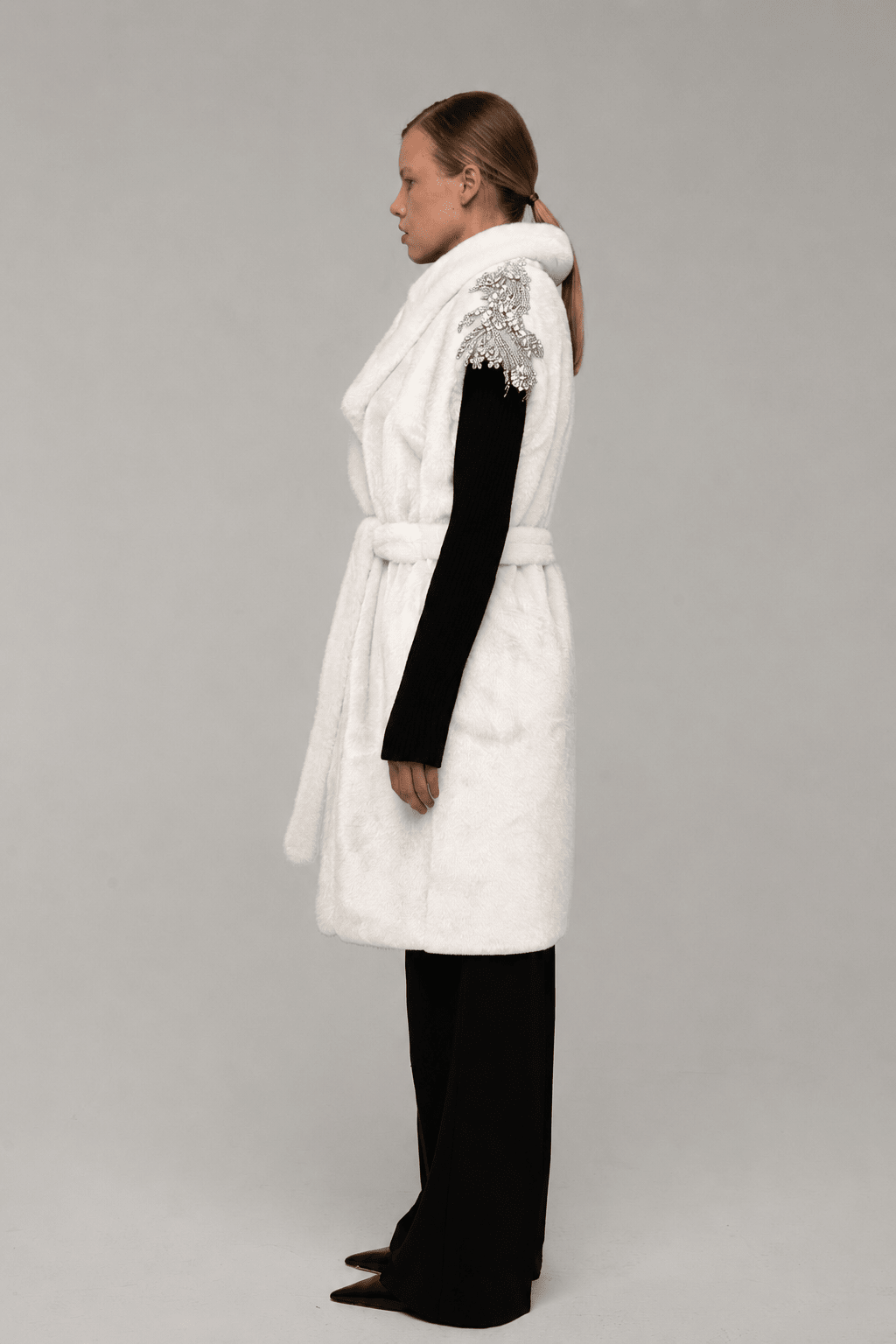 Cappotto Pelliccia Livia Bianco - spazio ventidue