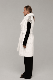 Cappotto Pelliccia Livia Bianco - spazio ventidue