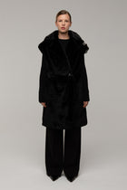 Cappotto Pelliccia Livia Nera - spazio ventidue
