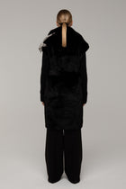 Cappotto Pelliccia Livia Nera - spazio ventidue
