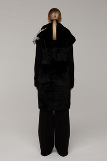 Cappotto Pelliccia Livia Nera - spazio ventidue