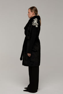 Cappotto Pelliccia Livia Nera - spazio ventidue