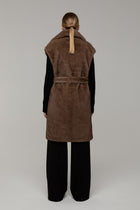 Cappotto Pelliccia Lucy Marrone - spazio ventidue