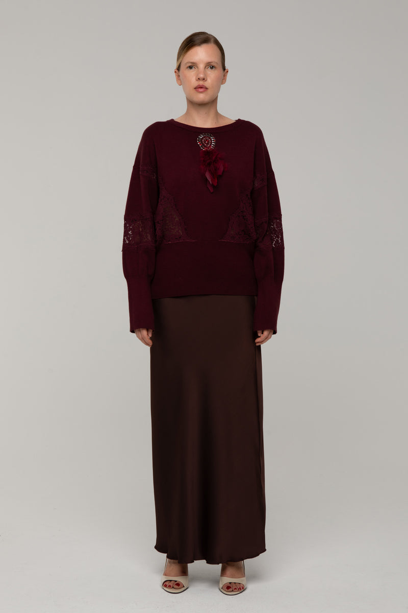 Maglia Karin Bordeaux - spazio ventidue