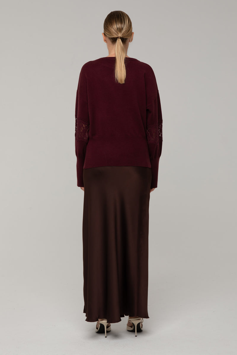Maglia Karin Bordeaux - spazio ventidue