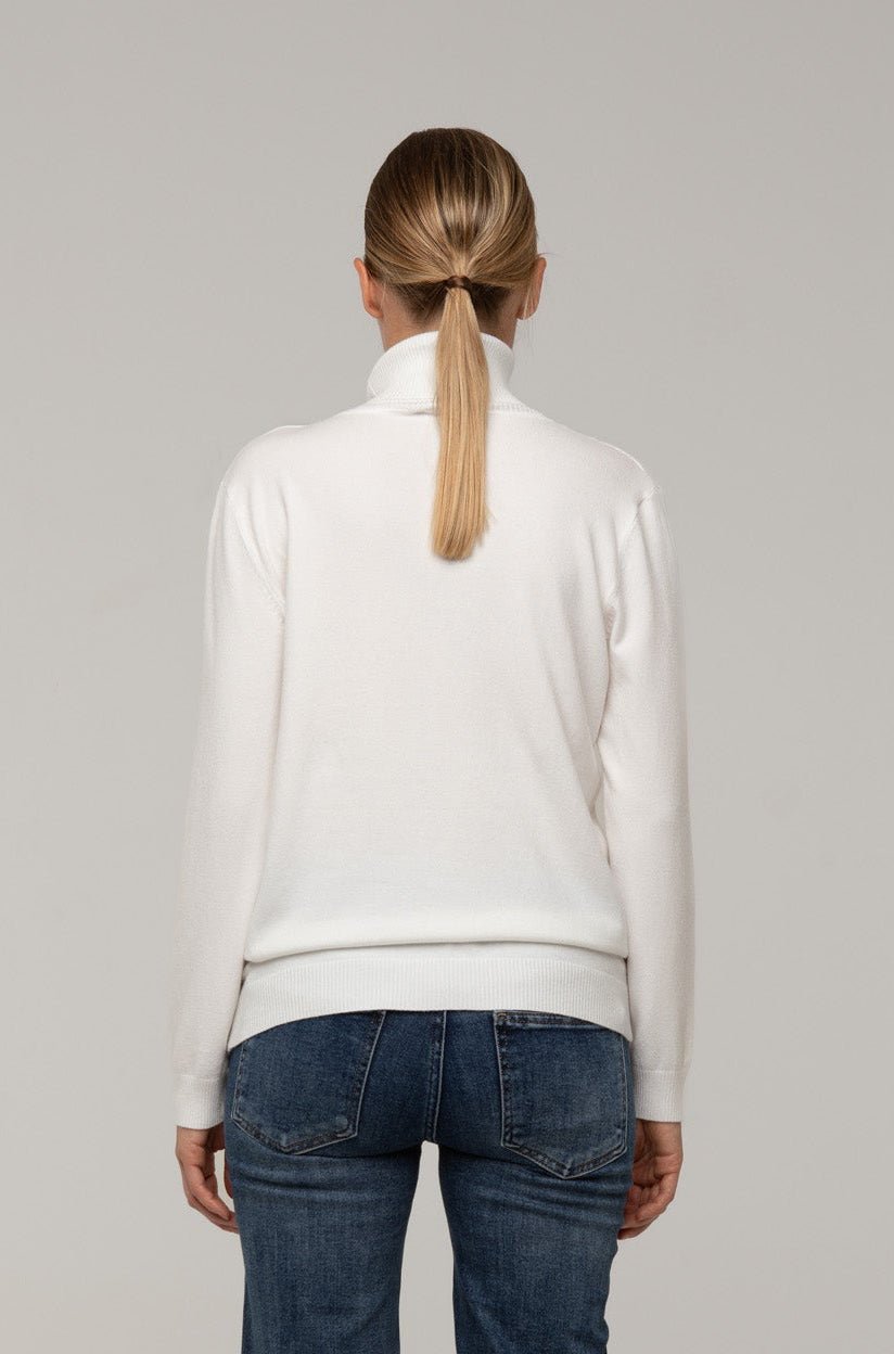 Maglia ColloAlto Ollie Bianca - spazio ventidue