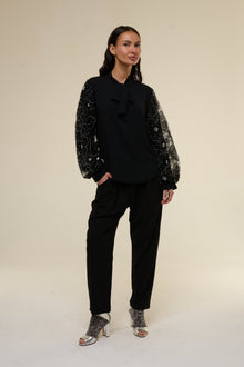 Camicia Black Flower - 22 Spazio Boutique