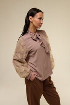 Camicia Brown Flower - 22 Spazio Boutique