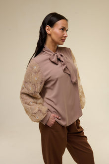 Camicia Brown Flower - 22 Spazio Boutique