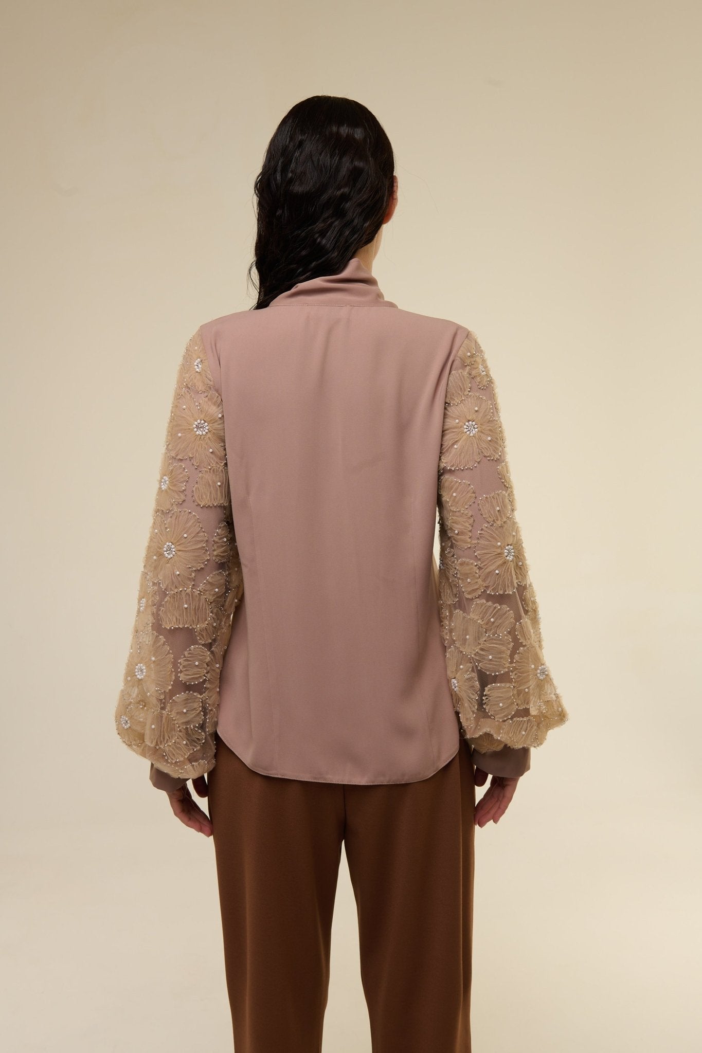 Camicia Brown Flower - 22 Spazio Boutique