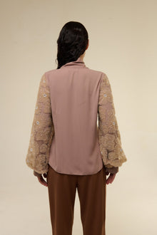 Camicia Brown Flower - 22 Spazio Boutique