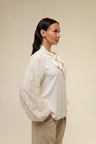 Camicia Cream Flower - 22 Spazio Boutique