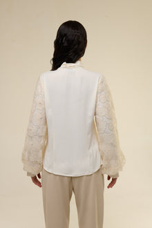 Camicia Cream Flower - 22 Spazio Boutique
