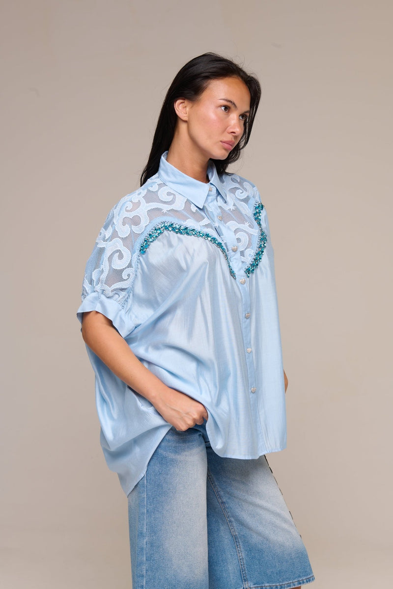 Camicia Rey Azzurra - 22 Spazio Boutique
