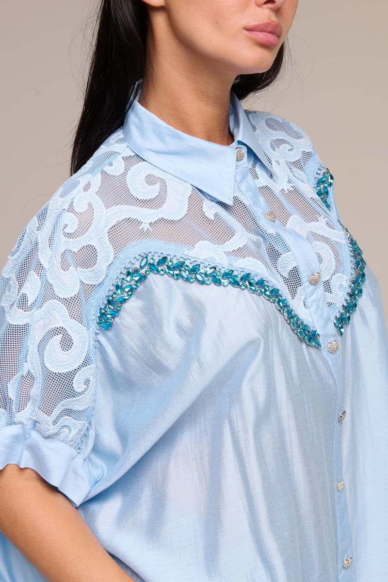 Camicia Rey Azzurra - 22 Spazio Boutique