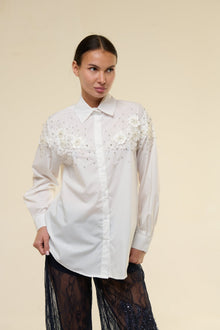 Camicia White Flowers - 22 Spazio Boutique