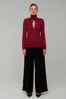 Maglia ColloAlto Chantal Bordeaux - spazio ventidue