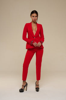 Tailleur Chiffon Rosso - 22 Spazio Boutique