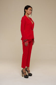 Tailleur Chiffon Rosso - 22 Spazio Boutique