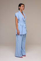 Completo Smanicato Celeste Ida - 22 Spazio Boutique