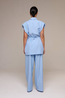 Completo Smanicato Celeste Ida - 22 Spazio Boutique