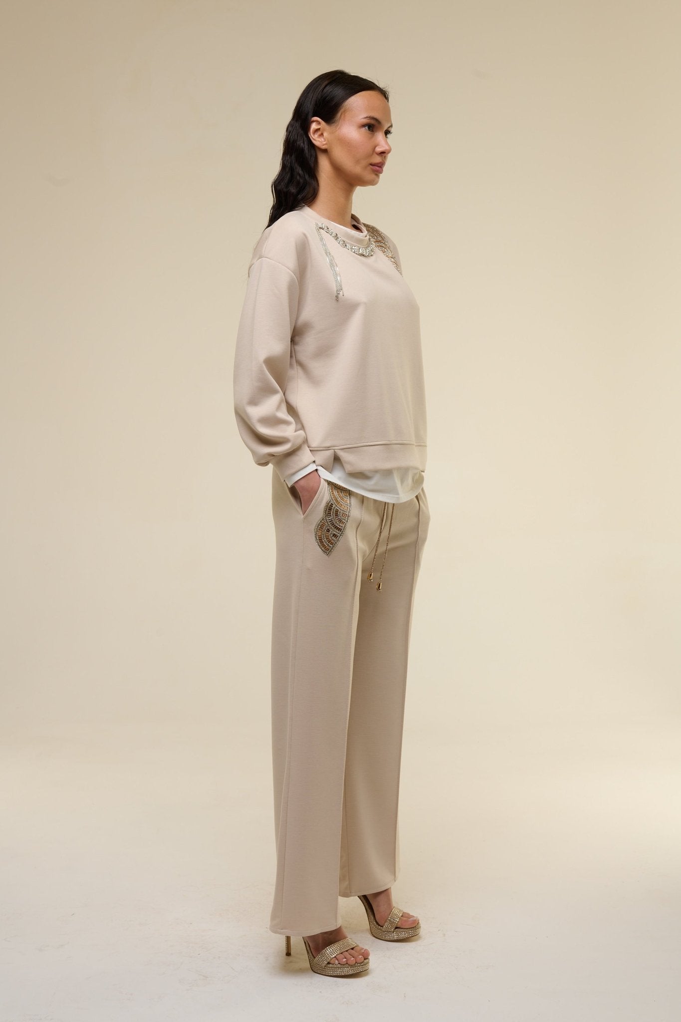 Completo Tuta Melissa Beige - 22 Spazio Boutique